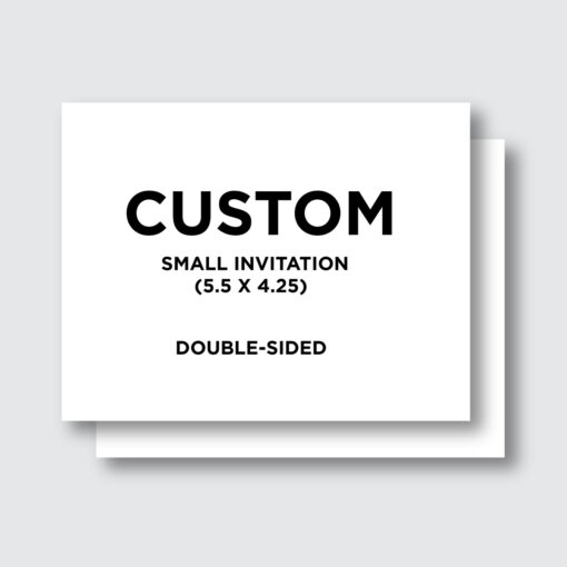 double sided invite